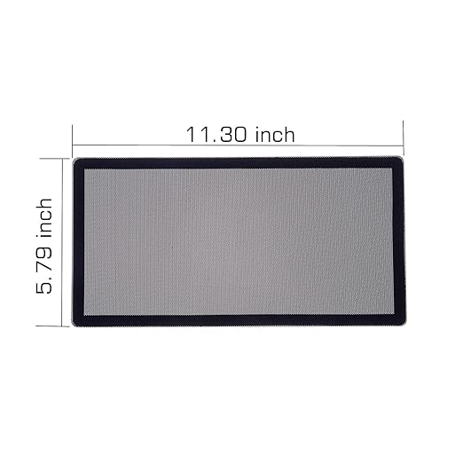 287mm 140mm x 2 PC Fan Dust Mesh Filter 11.3inch x 5.79inch PVC Computer PC - Image 5