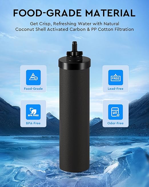 CO-Z Water Filter Replacements, 2 Activated Carbon Water Filters - Image 3