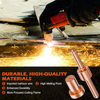 60PCS PT31 Plasma Cutter Consumables, High-Quality Cutting Performance Nozzles - Image 4