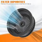 High Flow Air Cleaner Intake Filter Kit Air Filters Cover - Image 4
