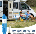 RV Inline Hose Water Filter, NSF Certified Camper Water Filter - Image 2