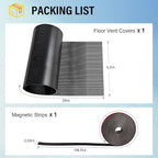 39x5.5 inch Customizable DIY Floor Vent Covers, Magnetic PVC Vent Mesh - Image 2