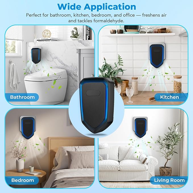 Air Ionizers Plug In Negative Ion Air Purifiers Quiet Air Freshener - Image 7