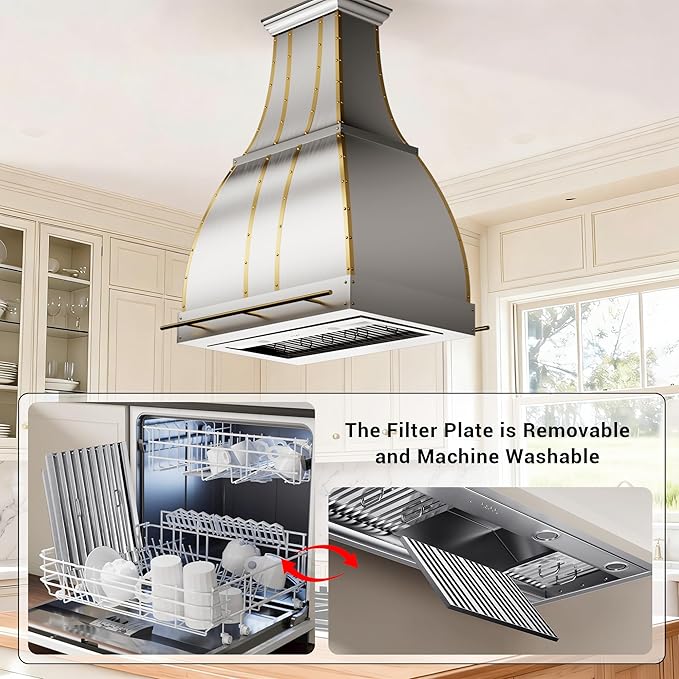 CHETTO C Stainless Steel Range Hood Cover - Image 4