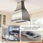 CHETTO C Stainless Steel Range Hood Cover - Image 4