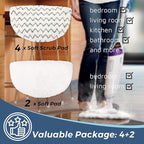 Flammi 4 Scrub+2 Soft Steam Mop Replacement Pad & 6 Scent Discs - Image 2