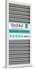 12x24x1 HVAC Furnace Air Filter, Washable Electrostatic Furnace Filter by KEYINGXUAN