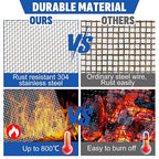 30 Mesh 304 Stainless Steel Mesh Screen, 15.7'' x 142'' Wire Screen Mesh - Image 3