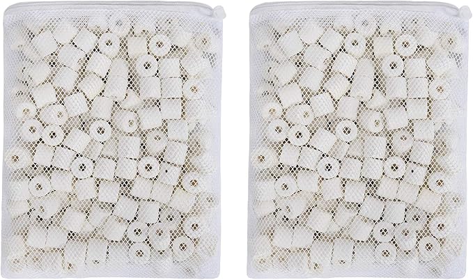 JIHAQUA Aquarium Bio Ceramic Rings 6 lbs Filter Media - Image 2