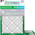 Filterbuy 16.38x21.5x1 Air Filter MERV 8 Essential Dust & Allergy Defense by Filterbuy
