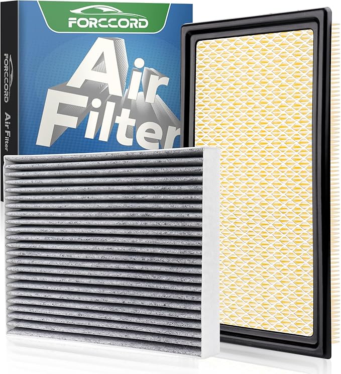 Cabin&Engine Air Filter Fit for Ford Explorer 2026 2025-2020 2.3/3.0L Activated by Forccord