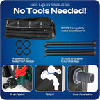 Collapsible Rain Barrel, Portable Rain Water Collection System Kit, 53 Gallon – - Image 2