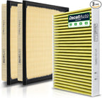 Engine & Cabin Air Filter Set for Toyota Sequoia V6-3.4L, Tundra V6-3.4L. by Dacall