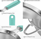 U-Taste Medium Fine Mesh Strainer: 18/8 Stainless Steel 4.73in 30 Mesh Kitchen - Image 6