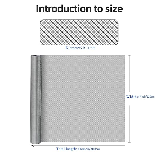 304 Stainless Steel Mesh Screen, Wire Screen Mesh, Rust Free Woven Wire Mesh - Image 2