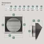 Vent Systems 10" Inch Exhaust Vent Cover - Image 2
