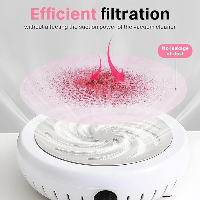 200 Sheets Nail Dust Collector Filter Paper Disposable Nail Dust Filters - Image 4