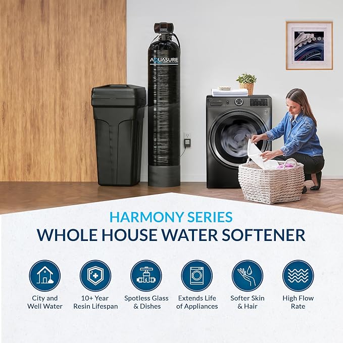 64, 000 Grain Aquasure Harmony Whole House Water Softener - Image 2