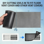 39x5.5 inch Customizable DIY Floor Vent Covers, Magnetic PVC Vent Mesh - Image 8