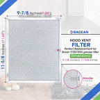 Bagean Stove Hood Vent Filter 9.87" x 11.62" 97007894 Compatible - Image 3