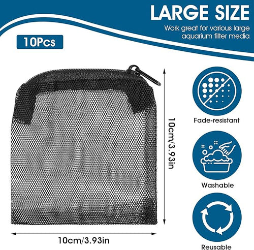 10Pcs Media Bags for Aquarium Fine Mesh Bag Aquarium Filter Media Bags - Image 2
