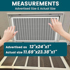 12x24x1 Air Filter-MERV 8, Washable & Reusable Electrostatic Air Filter - Image 4