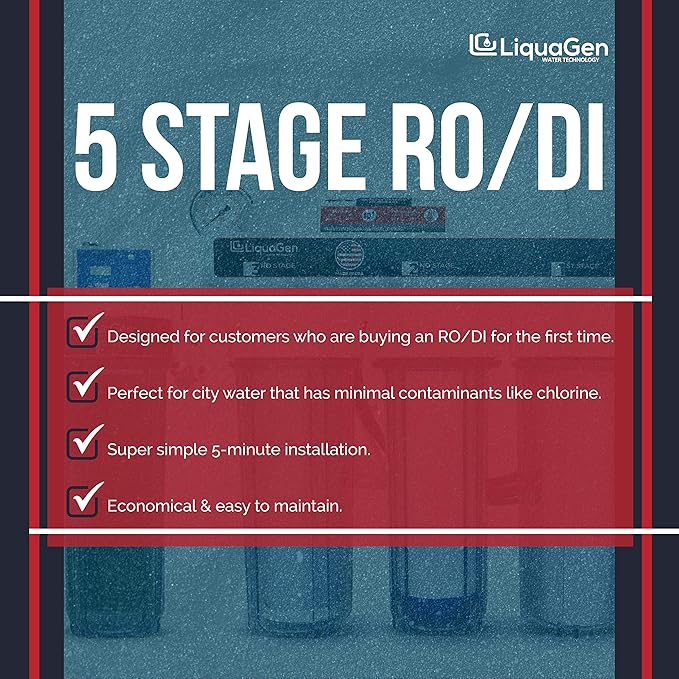 LiquaGen- Super Flow Reverse Osmosis & Deionization Water Filtration System | - Image 2