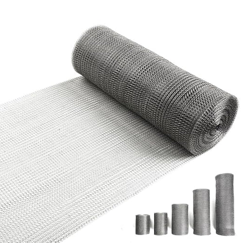 12" X 50 ft 304 Stainless Steel Mesh, Wire Mesh by RyxrhswzpStainlessSteelWireMeshforRodentPlantsGardenHouseandDIY