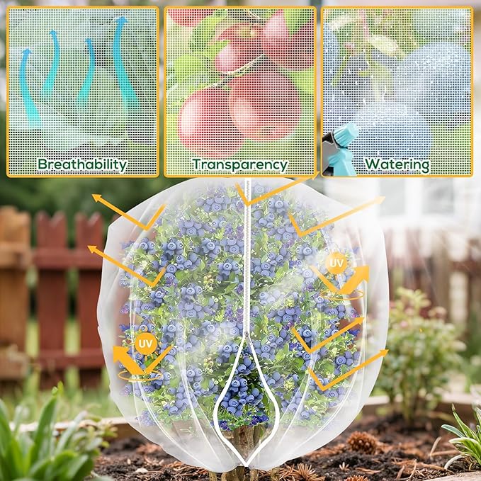 2PCS 4 x 5 ft Fruit Tree Netting Cover - Image 5