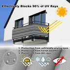 Privacy Screen Protector 3.1' x 23' UV-Protection Wind-Resistant Privacy Screen - Image 4