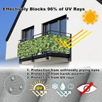 Privacy Screen Protector 2.6' x 65.6' UV Protection 96% Garden Fence, Easy - Image 4