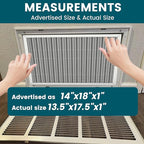 14x18x1 Air Filter-MERV 8, Washable & Reusable Electrostatic Air Filter - Image 4