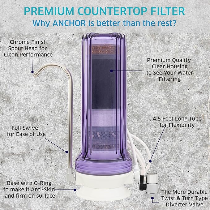 Anchor AF-3110 10-Stage Alkaline, Anti-oxidizing Countertop Water Filter - Image 5