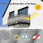 Privacy Fence 4.3' x 16.4' UV-Protection Wind-Resistant Balcony Privacy - Image 4