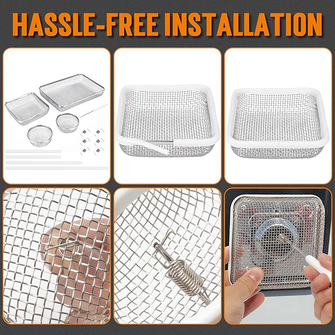 TONDA RV Furnace Vent Screen, Bug Screens Heater Vent Cover - Image 7