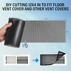 39x12 inch Customizable DIY Floor Vent Covers, Magnetic PVC Vent Mesh - Image 8