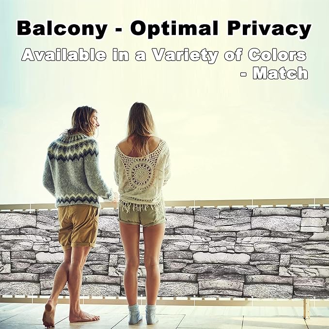 Privacy Screen 2.6' x 3.3' UV Protection Weather Resistant Waterproof Privacy - Image 2