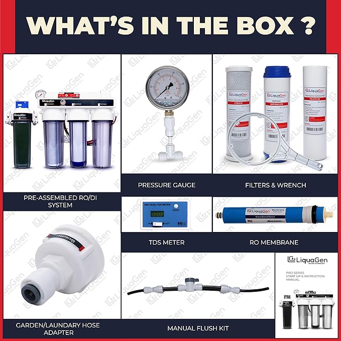 LiquaGen- Super Flow Reverse Osmosis & Deionization Water Filtration System | - Image 3