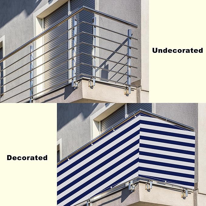 Privacy Screen 4.6' x 9.8' Privacy Protection Weatherproof Patio Privacy Screen - Image 8