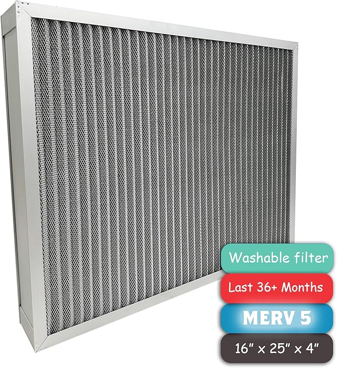 Washable Air Filter, Aluminum Electrostatic Air Filter - Image 2