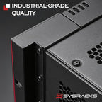 Sysracks 6U Wall Mount Server Rack Cabinet, 19” Locking Network Rack, 24” Deep - Image 9
