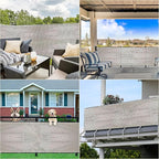 Privacy Screen Protector 9.8' x 65.6' Privacy Protection Weatherproof Balcony - Image 7