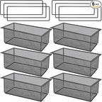 6PCS Floor Register Cover Trap 4"x12", Mesh Floor Vent Screen Net by Anglekai