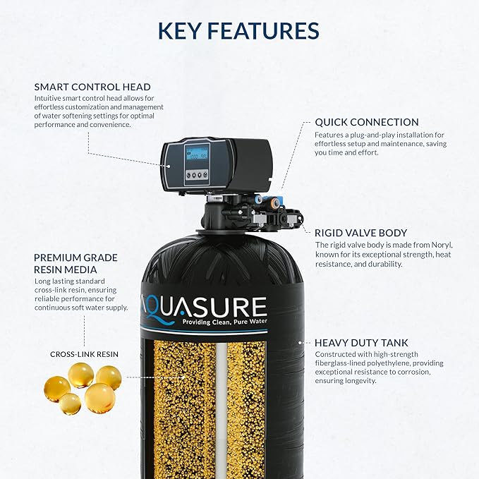 Aquasure Harmony Series 30, 000 Grains Whole House Water Softener - Image 4