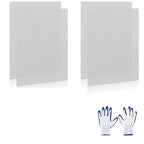 4 Pcs 13x9 40 Mesh 304 Stainless Steel Wire Mesh Sheet, Rustproof Metal Mesh by Unknown