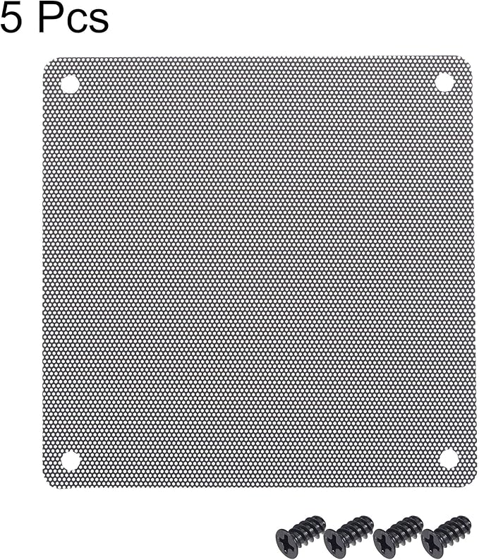 uxcell PC Dust Fan Screen with Screws - Image 2