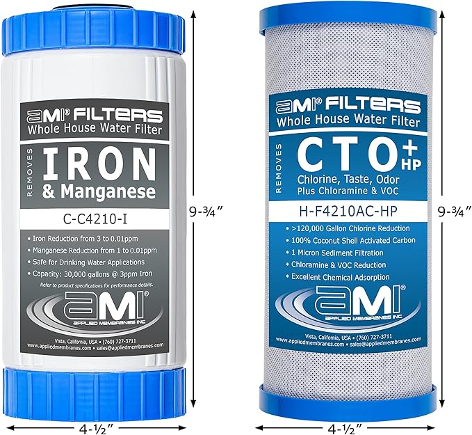 APPLIED MEMBRANES INC. Whole House Water Filter Replacement Filter Cartridge Set - Image 3