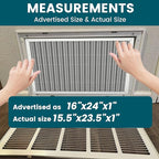 16x24x1 Air Filter-MERV 8, Washable & Reusable Electrostatic Air Filter - Image 4