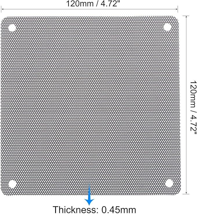 uxcell PC Dust Fan Screen with Screws - Image 3