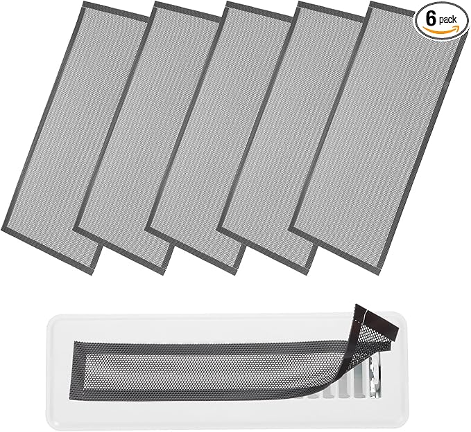 YOKIVE 6 Pcs Magnetic Floor Vent Covers, Floor Register Cover PVC Mesh Air Vent by YOKIVE